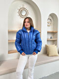 Puffer kısa mont mavi st25534
