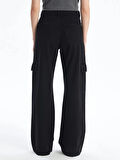 Kargo cep jeans pantolon siyah