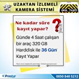 Okul Servis Kamera Sistemi Seti Uzaktan izlemeli 4 Kameralı 7" Hdmi Monitör 320 GB Harddisk dahil