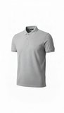 Erkek Pike Kumaş Düğmeli Yaka Regular Fit Günlük Kısa Kol Tişört T-shirt - Gri