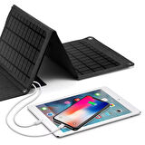 EcoCrystal 24W 4 Yapraklı Katlanabilir Güneş Paneli (Solar Panel)