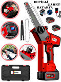 Wacker Pro Germany 20 Cm Pala Yağ Pomalı R-Line 400 Seri Çift Akü 10 Pilli Göstergeli Dal Budama Makinası