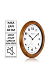 Masif Ahşap Sessiz Duvar Saati 40cm W2.40.m1