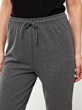 Kadın Beli Lastikli Düz Jogger Eşofman Altı