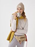 Dik Yaka Uzun Kollu Kadın Polar Sweatshirt