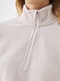 Dik Yaka Uzun Kollu Kadın Polar Sweatshirt