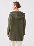 Kapüşonlu Oversize Kadın Fermuarlı Sweatshirt