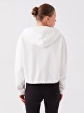 Düz Uzun Kollu Oversize Kadın Hoodie