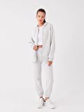 Kapüşonlu Oversize Kadın Fermuarlı Sweatshirt