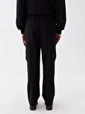Standart Fit Gabardin Kadın Kargo Pantolon
