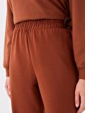 Kadın Beli Lastikli Düz Jogger Eşofman Altı