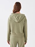 Düz Uzun Kollu Kadın Hoodie