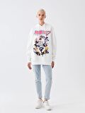 Hatsune Miku Baskılı Uzun kollu Oversize Kadın Hoodie