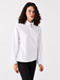 Dik Yaka Oversize Kadın Sweatshirt