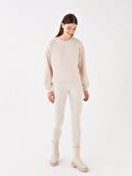 Bisiklet Yaka Oversize Kadın Sweatshirt