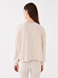 Bisiklet Yaka Oversize Kadın Sweatshirt