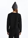 Bisiklet Yaka Oversize Kadın Sweatshirt