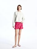 Bisiklet Yaka Oversize Kadın Sweatshirt