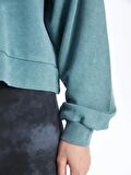 Bisiklet Yaka Oversize Kadın Sweatshirt