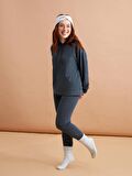 Petite Düz Uzun Kollu Kadın Hoodie