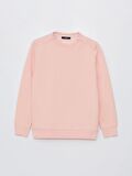 Bisiklet Yaka Düz Uzun Kollu Kadın Sweatshirt