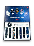 Titreşimli Bildirim Destekli Watch 4 Pro Suit 7 Kordonlu Akıllı Saat