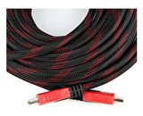 3 Metre HDMI Kablo Hasır Örgülü Sert Kopmaz Kablo Altın Uçlu