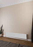 Warma Teos Yatay Çelik Radyatör 1400x295 Beyaz (RAL 9016 Gloss 80)