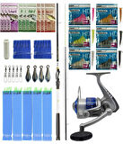 Yek Outdoor Hazır Tekne Oltası Seti Okuma Wave Boat 180H 2 Parça Tekne Kamışı&Kendo Sea Power 6000 Olta Makinesi