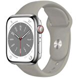 Apple Watch Seri 8 7 6 5 4 3 2 Se Ultra 42MM / 44MM / 45MM / 49MM Uyumlu Spor Silikon Kordon M/L Beden