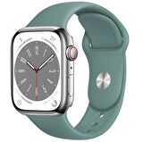 Apple Watch Seri 8 7 6 5 4 3 2 Se Ultra 42MM / 44MM / 45MM / 49MM Uyumlu Spor Silikon Kordon M/L Beden
