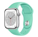 Apple Watch Seri 8 7 6 5 4 3 2 Se Ultra 42MM / 44MM / 45MM / 49MM Uyumlu Spor Silikon Kordon M/L Beden