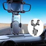 Araç Içi Telefon Tutucu 360 Derece Dönebilen Yatay Dikey Kullanım Dikiz Aynası Uyumlu Yüksek Kalite