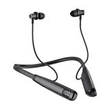 Y10 Sporcu Bluetooth Kulaklık 100 Saat Şarj Kapasiteli LCD Şarj Göstergeli Boyun Bantlı Kulaklık