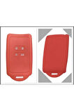 2 Adet Kırmızı Renk Clio 5 Megane 4 Kadjar Dacia Duster Silikon Anahtar Kılıfı