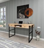 Woodesk Allen Çalışma Masası Ahşap 75 x 120 cm Açık Ceviz 