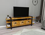 WOODFACE LUCCA DOĞAL AHŞAP TV SEHPASI TV ÜNİTESİ MEŞE RERNK