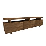 WOODFACE VERONA DOĞAL AHŞAP TV SEHPASI TV ÜNİTESİ CEVİZ RENK