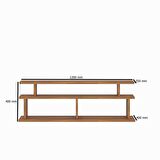 WOODFACE ELLA DOĞAL AHŞAP TV SEHPASI TV ÜNİTESİ MEŞE RENK