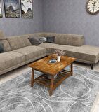 WOODFACE PİKA DOĞAL AHŞAP ORTA SEHPA CEVİZ RENK