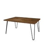 WOODFACE LİNDA DOĞAL AHŞAP ORTA SEHPA CEVİZ RENK