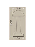 CT-8430 Lızbon Dokunmatik Masa Lambası 3 Renk Bronz