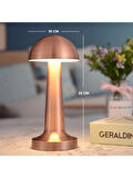CT-8430 Lızbon Dokunmatik Masa Lambası 3 Renk Bronz