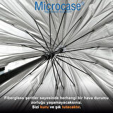 Microcase Unisex Otomatik 16 Telli Rüzgara Dayanıklı Su Geçirmez  Baston Şemsiye SİYAH AL4664