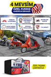 RKS Vieste 249  Amerikan Fitilli Motosiklet Brandası Çadır Örtü - Miflonlu