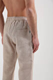 Bej Keten Pantolon
