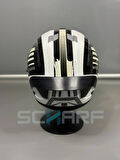 WOSEN Ws-202 Güneş Vizörlü Çene Açılır Kask D1 (Şeffaf Vizörlü)