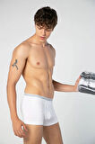 Erkek Paketi Navy Blue - White - Prınted Boxer 3'lü