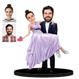 Kişiye Özel Bay Bayan 3D Ahşap Biblo,Sevgiliye Hediye,Doğum Günü Hediyesİ,