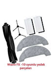 Wiami FX-10 uyumlu yedek parça seti fırça filtre Mop Paspas